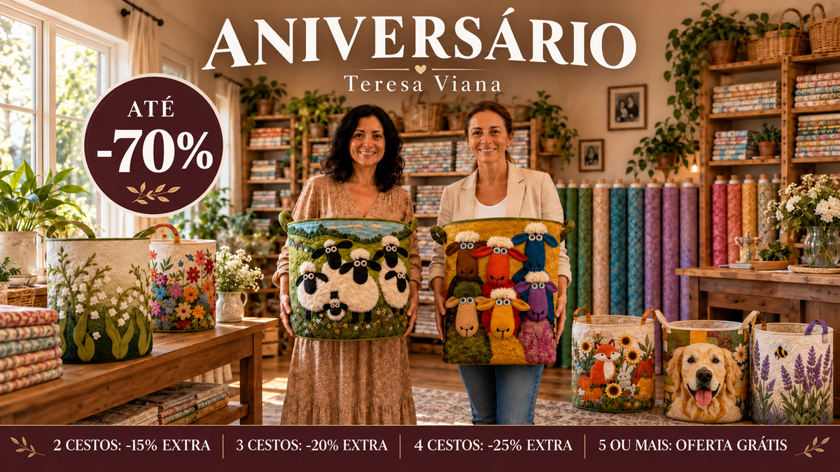 Cesto de roupa feito à mão