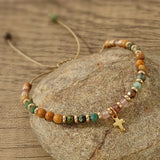 Pulseira Artesanal Vintage em Tecido
