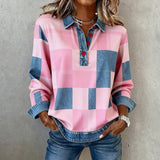Vintage Checked Sweatshirt