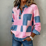 Vintage Checked Sweatshirt