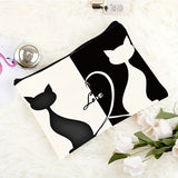 Bolsa com Estampa de Gato Estilizada