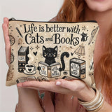 Casaco Vintage com Estampa de Gato