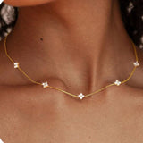 Colar Vintage com Trevo de Quatro Folhas