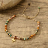 Pulseira Artesanal Vintage em Tecido