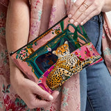 Casaco Vintage com Estampa de Leopardo