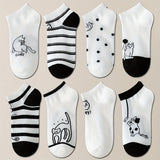 Conjunto de 4 Pares de Meias com Estampa de Gato