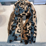 Cachecol Casual com Estampa de Leopardo