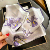 Écharpe Vintage à Motif Floral