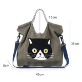 Saco Casual com Estampa de Gato