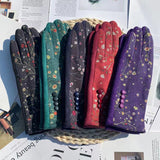 Luvas Térmicas com Estampa Floral