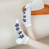 Meias Florais Casuais