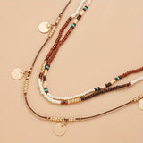 Bohème Necklace with Pearls