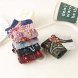 Meias Vintage Estampadas com Flores