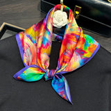 Cachecol Colorido e Elegante em 100% Seda