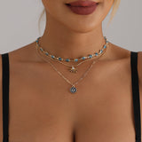 Colar Vintage Bohêmio com Pingente