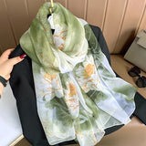 Elegante Cachecol com Estampa Floral