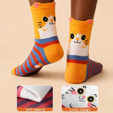 Conjunto de 5 Pares de Meias com Estampas de Desenhos Animados