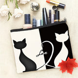 Bolsa com Estampa de Gato Estilizada