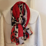Cachecol Casual com Estampa de Leopardo