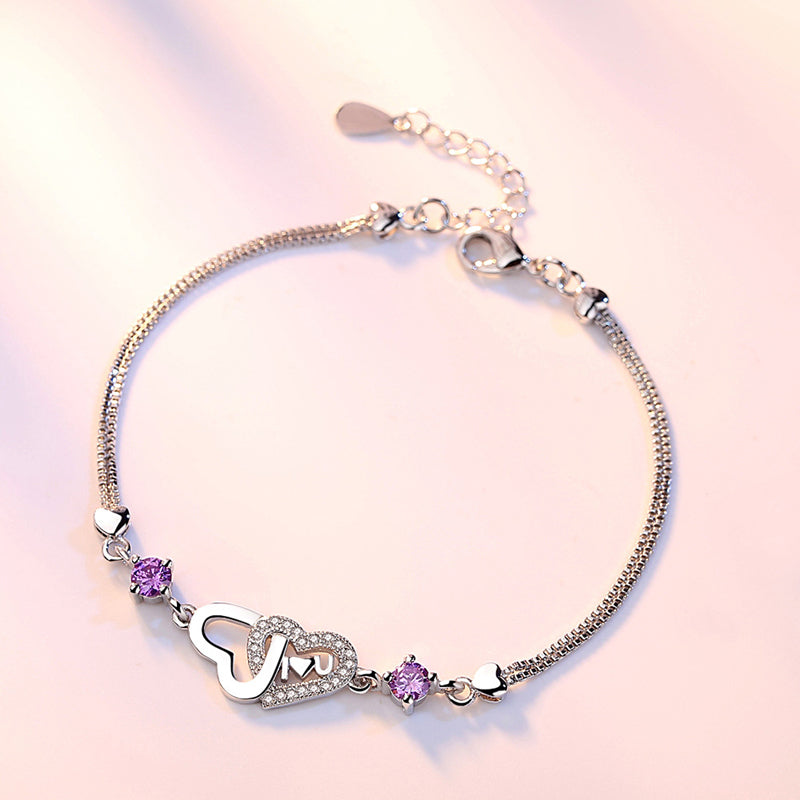 Pulseira Vintage em Forma de Coração