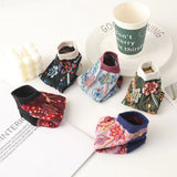 Meias Vintage Estampadas com Flores