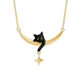Colar Criativo com Pendente de Gato