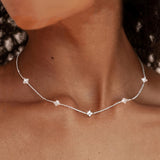 Colar Vintage com Trevo de Quatro Folhas