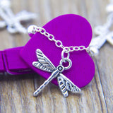Pulseira Vintage com Estampa de Libélula