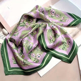 Cachecol com Estampa Floral Vintage