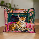 Casaco Vintage com Estampa de Leopardo