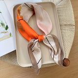 Cachecol Casual com Estampa de Folhas de Ginkgo