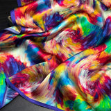 Cachecol Colorido e Elegante em 100% Seda