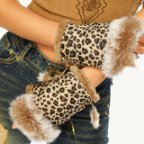 Luvas Térmicas com Estampa de Leopardo