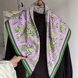 Cachecol com Estampa Floral Vintage