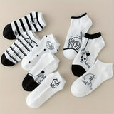 Conjunto de 4 Pares de Meias com Estampa de Gato