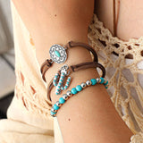 Pulseira Vintage de Estilo Étnico