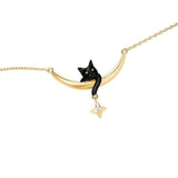 Colar Criativo com Pendente de Gato