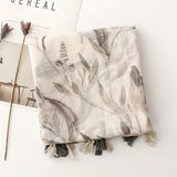 Cachecol Vintage com Estampa Floral