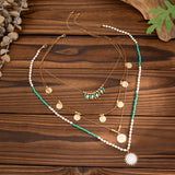 Colar Vintage Bohêmio com Pendente