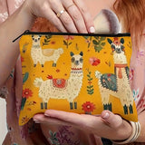 Casaco Casual com Estampa de Alpaca