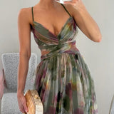 Éléonore | Vestido Longo Floral Leve