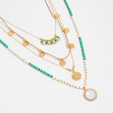 Colar Vintage Bohêmio com Pendente