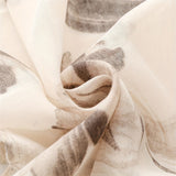 Cachecol Vintage com Estampa Floral