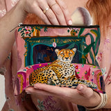 Casaco Vintage com Estampa de Leopardo