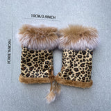 Luvas Térmicas com Estampa de Leopardo