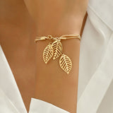 Pulseira Vintage com Folhas