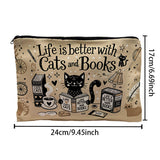 Casaco Vintage com Estampa de Gato