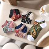 Meias Vintage Estampadas com Flores
