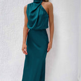 Tyra | Vestido de Gala Elegante com Decote Halter