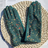 Luvas Térmicas com Estampa Floral